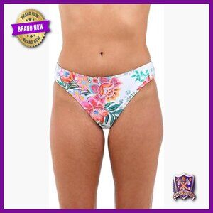 Reversible Hipster Swimsuit Bottom, Nylon Blend, Size 8, High Rise Fit